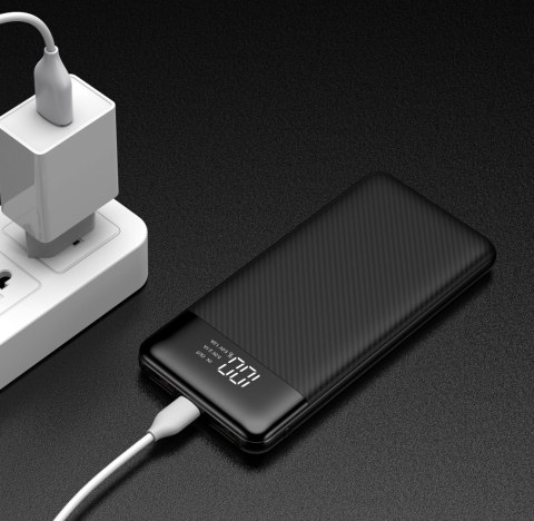 VEGER powerbank 10000 mAh L11 (W1087) czarny VEGER powerbank 10000 mAh L11 (W1087) czarny