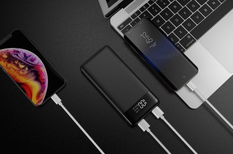 VEGER powerbank 10000 mAh L11 (W1087) czarny VEGER powerbank 10000 mAh L11 (W1087) czarny