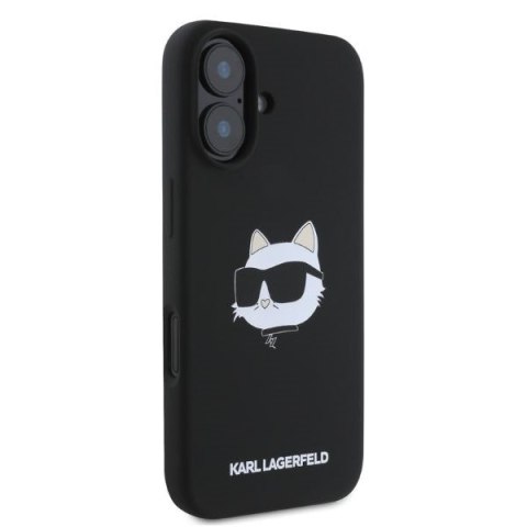 Karl Lagerfeld nakładka do iPhone 16 6,1" KLHMP16SSCHPPLK czarna hardcase Silicone Choupette Head Print MagSafe Karl Lagerfeld nakładka do iPhone 16 6,1" KLHMP16SSCHPPLK czarna hardcase Silicone Choupette Head Print MagSafe