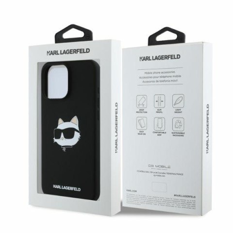 Karl Lagerfeld nakładka do iPhone 16 Pro Max 6,9" KLHMP16XSCHPPLK czarna hardcase Silicone Choupette Head Print MagSafe Karl Lagerfeld nakładka do iPhone 16 Pro Max 6,9" KLHMP16XSCHPPLK czarna hardcase Silicone Choupette Head Print MagSafe