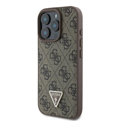 Guess nakładka Leather Metal Logo Strass Crossbody do iPhone 16 Pro 6,3" GUHCP16LP4TDSCPW brązowa Guess nakładka Leather Metal Logo Strass Crossbody do iPhone 16 Pro 6,3" GUHCP16LP4TDSCPW brązowa
