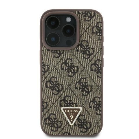 Guess nakładka Leather Metal Logo Strass Crossbody do iPhone 16 Pro 6,3" GUHCP16LP4TDSCPW brązowa Guess nakładka Leather Metal Logo Strass Crossbody do iPhone 16 Pro 6,3" GUHCP16LP4TDSCPW brązowa