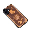 Bewood nakładka do iPhone 16 6,1" Róża Wiatrów Merbau Bewood nakładka do iPhone 16 6,1" Róża Wiatrów Merbau