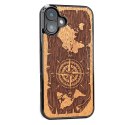 Bewood nakładka do iPhone 16 Plus 6,7" Róża Wiatrów Merbau Bewood nakładka do iPhone 16 Plus 6,7" Róża Wiatrów Merbau