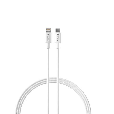 Devia ładowarka sieciowa Rocket PD 20W 1x USB-C biała + kabel USB-C - Lightning Devia ładowarka sieciowa Rocket PD 20W 1x USB-C biała + kabel USB-C - Lightning