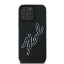 Karl Lagerfeld nakładka do iPhone 16 Pro 6,3" KLHCP16L3DRKSDLK czarna Hardcase 3D Rubber Bicolor Signature Karl Lagerfeld nakładka do iPhone 16 Pro 6,3" KLHCP16L3DRKSDLK czarna Hardcase 3D Rubber Bicolor Signature