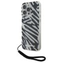 Karl Lagerfeld nakładka do iPhone 16 Pro 6,3" KLHCP16LHZBPKCCK czarna Hardcase IML Zebra Pattern & Cord Karl Lagerfeld nakładka do iPhone 16 Pro 6,3" KLHCP16LHZBPKCCK czarna Hardcase IML Zebra Pattern & Cord