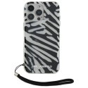 Karl Lagerfeld nakładka do iPhone 16 Pro 6,3" KLHCP16LHZBPKCCK czarna Hardcase IML Zebra Pattern & Cord Karl Lagerfeld nakładka do iPhone 16 Pro 6,3" KLHCP16LHZBPKCCK czarna Hardcase IML Zebra Pattern & Cord