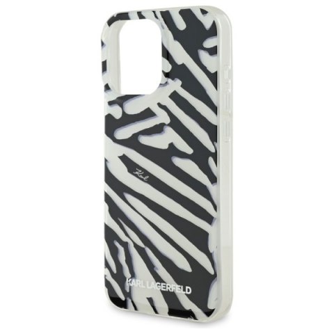 Karl Lagerfeld nakładka do iPhone 16 Pro 6,3" KLHCP16LHZBPKCCK czarna Hardcase IML Zebra Pattern & Cord Karl Lagerfeld nakładka do iPhone 16 Pro 6,3" KLHCP16LHZBPKCCK czarna Hardcase IML Zebra Pattern & Cord