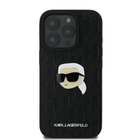 Karl Lagerfeld nakładka do iPhone 16 Pro 6,3" KLHCP16LPGKLKIPK czarna Hardcase Monogram Karl Head Pin Karl Lagerfeld nakładka do iPhone 16 Pro 6,3" KLHCP16LPGKLKIPK czarna Hardcase Monogram Karl Head Pin