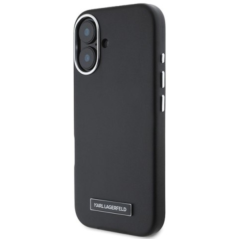Karl Lagerfeld nakładka do iPhone 16 Plus 6,7" KLHMP16MPGMSRPK czarna Hardcase FW Metal Plate MagSafe Karl Lagerfeld nakładka do iPhone 16 Plus 6,7" KLHMP16MPGMSRPK czarna Hardcase FW Metal Plate MagSafe