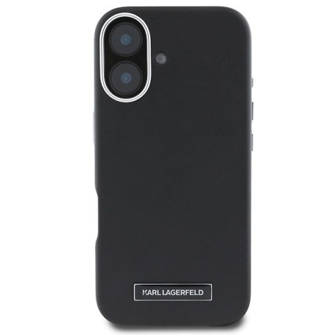 Karl Lagerfeld nakładka do iPhone 16 Plus 6,7" KLHMP16MPGMSRPK czarna Hardcase FW Metal Plate MagSafe Karl Lagerfeld nakładka do iPhone 16 Plus 6,7" KLHMP16MPGMSRPK czarna Hardcase FW Metal Plate MagSafe