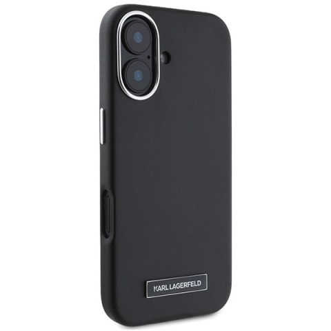 Karl Lagerfeld nakładka do iPhone 16 Plus 6,7" KLHMP16MPGMSRPK czarna Hardcase FW Metal Plate MagSafe Karl Lagerfeld nakładka do iPhone 16 Plus 6,7" KLHMP16MPGMSRPK czarna Hardcase FW Metal Plate MagSafe