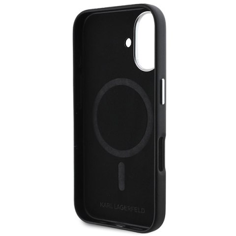 Karl Lagerfeld nakładka do iPhone 16 Plus 6,7" KLHMP16MPGMSRPK czarna Hardcase FW Metal Plate MagSafe Karl Lagerfeld nakładka do iPhone 16 Plus 6,7" KLHMP16MPGMSRPK czarna Hardcase FW Metal Plate MagSafe