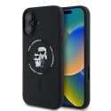 Karl Lagerfeld nakładka do iPhone 16 Plus 6,7" KLHMP16MSCMKCRHK czarna Hardcase Silicone Karl&Choupette Heads Ring MagSafe Karl Lagerfeld nakładka do iPhone 16 Plus 6,7" KLHMP16MSCMKCRHK czarna Hardcase Silicone Karl&Choupette Heads Ring MagSafe