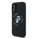 Karl Lagerfeld nakładka do iPhone 16 Plus 6,7" KLHMP16MSCMKCRHK czarna Hardcase Silicone Karl&Choupette Heads Ring MagSafe Karl Lagerfeld nakładka do iPhone 16 Plus 6,7" KLHMP16MSCMKCRHK czarna Hardcase Silicone Karl&Choupette Heads Ring MagSafe