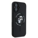 Karl Lagerfeld nakładka do iPhone 16 Plus 6,7" KLHMP16MSCMKCRHK czarna Hardcase Silicone Karl&Choupette Heads Ring MagSafe Karl Lagerfeld nakładka do iPhone 16 Plus 6,7" KLHMP16MSCMKCRHK czarna Hardcase Silicone Karl&Choupette Heads Ring MagSafe