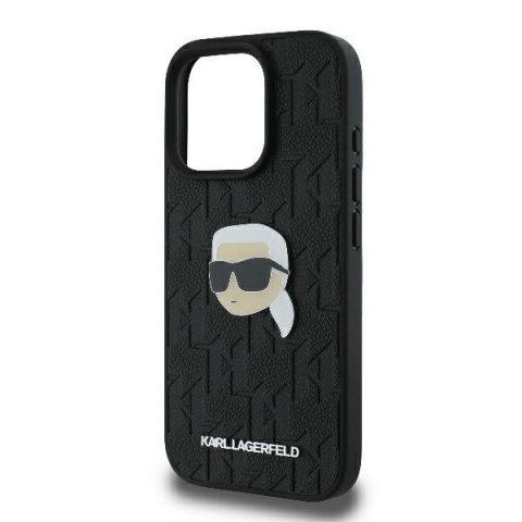 Karl Lagerfeld nakładka do iPhone 16 Pro 6,3" KLHCP16LPGKLKIPK czarna Hardcase Monogram Karl Head Pin Karl Lagerfeld nakładka do iPhone 16 Pro 6,3" KLHCP16LPGKLKIPK czarna Hardcase Monogram Karl Head Pin