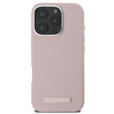 Karl Lagerfeld nakładka do iPhone 16 Pro 6,3" KLHMP16LPGMSRPP różowa Hardcase FW Metal Plate MagSafe Karl Lagerfeld nakładka do iPhone 16 Pro 6,3" KLHMP16LPGMSRPP różowa Hardcase FW Metal Plate MagSafe