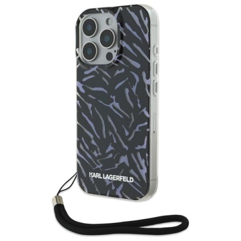 Karl Lagerfeld nakładka do iPhone 16 Pro Max 6,9" KLHCP16XHZBPKCCU fioletowa Hardcase Zebra With Cord Karl Lagerfeld nakładka do iPhone 16 Pro Max 6,9" KLHCP16XHZBPKCCU fioletowa Hardcase Zebra With Cord