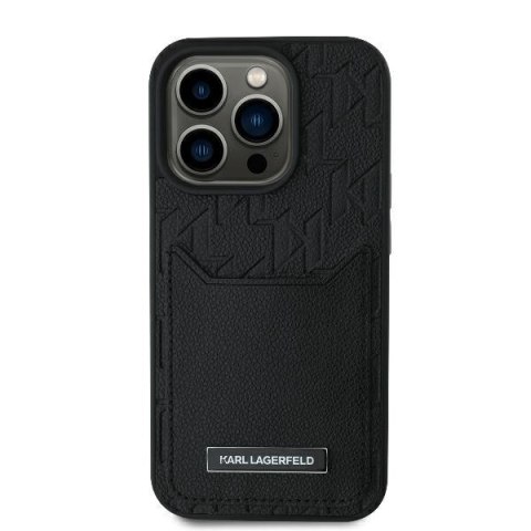 Karl Lagerfeld nakładka do iPhone 16 Pro Max 6,9" KLHCP16XPGKHPRPK czarna Hardcase Cardslots Monogram Karl Lagerfeld nakładka do iPhone 16 Pro Max 6,9" KLHCP16XPGKHPRPK czarna Hardcase Cardslots Monogram