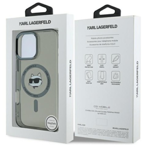 Karl Lagerfeld nakładka do iPhone 16 Pro Max 6,9" KLHMP16XHLSCHK czarna Hardcase IML Metal Choupette Head MagSafe Karl Lagerfeld nakładka do iPhone 16 Pro Max 6,9" KLHMP16XHLSCHK czarna Hardcase IML Metal Choupette Head MagSafe