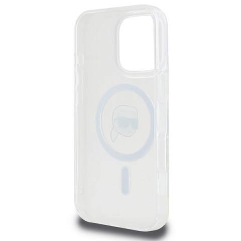 Karl Lagerfeld nakładka do iPhone 16 Pro Max 6,9" KLHMP16XHLSKIH biała Hardcase IML Metal Karl Head MagSafe Karl Lagerfeld nakładka do iPhone 16 Pro Max 6,9" KLHMP16XHLSKIH biała Hardcase IML Metal Karl Head MagSafe