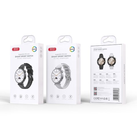 XO smartwatch GT4 Mini Amoled srebrny XO smartwatch GT4 Mini Amoled srebrny