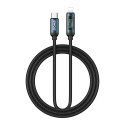 BWOO kabel Pleciony USB-C - Lightning 1m 27W z animowanym podświetleniem czarny BWOO kabel Pleciony USB-C - Lightning 1m 27W z animowanym podświetleniem czarny