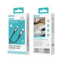 BWOO kabel Pleciony USB-C - USB-C 2m 60W, czarny BWOO kabel Pleciony USB-C - USB-C 2m 60W, czarny