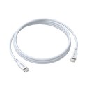 BWOO kabel USB-C - USB-C 2m 60W ABS + TPE biały BWOO kabel USB-C - USB-C 2m 60W ABS + TPE biały