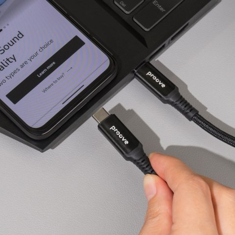 Proove kabel Speed Line USB-C - USB-C 1m 240W czarny Proove kabel Speed Line USB-C - USB-C 1m 240W czarny