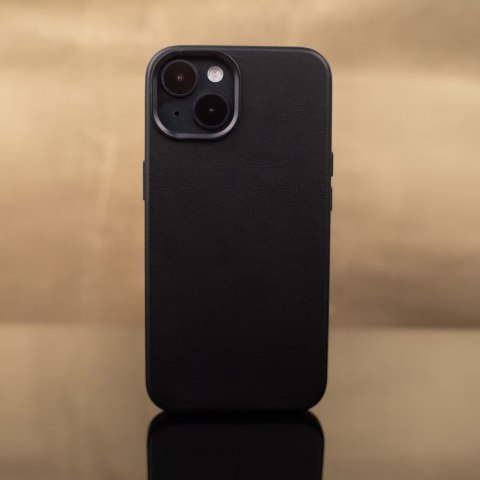 Nakładka Mag Leather do iPhone 16 Plus 6,7" czarna Nakładka Mag Leather do iPhone 16 Plus 6,7" czarna