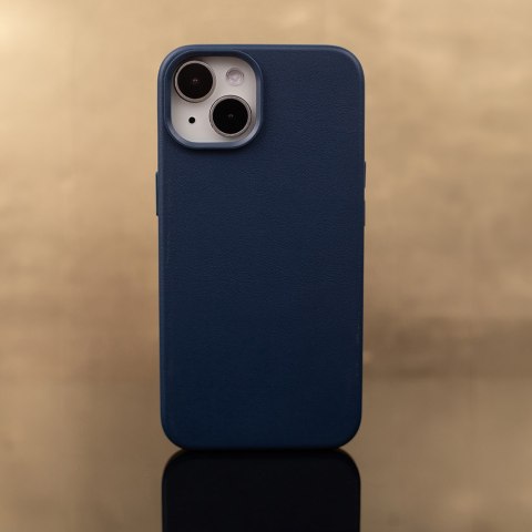 Nakładka Mag Leather do iPhone 16 Pro 6,3" ciemnoniebieska Nakładka Mag Leather do iPhone 16 Pro 6,3" ciemnoniebieska