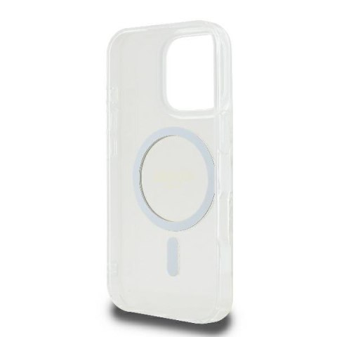 Guess nakładka HC MagSafe IML Glitter Circle do iPhone 16 Pro 6,3" przezroczysta Guess nakładka HC MagSafe IML Glitter Circle do iPhone 16 Pro 6,3" przezroczysta
