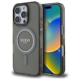 Guess nakładka HC MagSafe IML Glitter Circle do iPhone 16 Pro Max 6,9