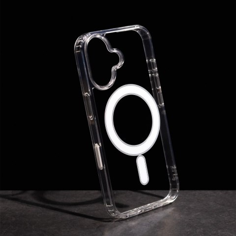 Nakładka Anti Shock 1,5 mm Mag do iPhone 16 6,1" transparentna big hole + przycisk Nakładka Anti Shock 1,5 mm Mag do iPhone 16 6,1" transparentna big hole + przycisk