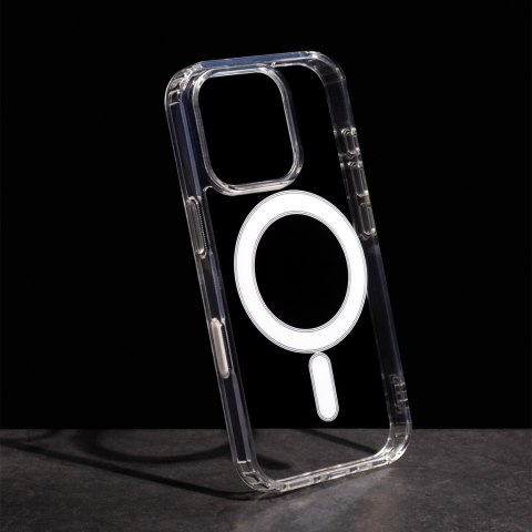 Nakładka Anti Shock 1,5 mm Mag do iPhone 16 Pro 6,3" transparentna big hole + przycisk Nakładka Anti Shock 1,5 mm Mag do iPhone 16 Pro 6,3" transparentna big hole + przycisk