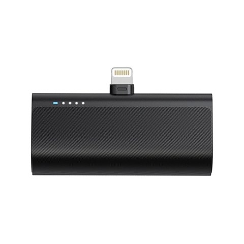 Powerbank Blue Star 5000 mAh z wbudowanym złączem Lightning 2,1A W0556P czarny Powerbank Blue Star 5000 mAh z wbudowanym złączem Lightning 2,1A W0556P czarny