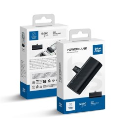 Powerbank Blue Star 5000 mAh z wbudowanym złączem Typ C 2,1A W0556 czarny