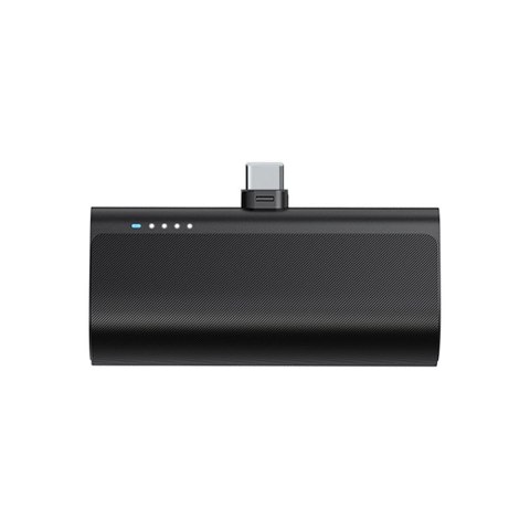 Powerbank Blue Star 5000 mAh z wbudowanym złączem Typ C 2,1A W0556 czarny Powerbank Blue Star 5000 mAh z wbudowanym złączem Typ C 2,1A W0556 czarny