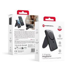 Powerbank zgodny z MagSafe Forcell F-Energy F10K2 MagStand PD QC3.0 5A 20W 10000 mAh czarny