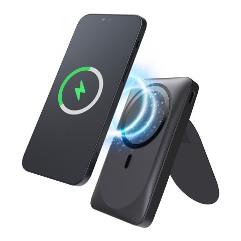 Powerbank zgodny z MagSafe Forcell F-Energy MagStand F10K2 QC3.0 PD 5A 20W 10000 mAh czarny Powerbank zgodny z MagSafe Forcell F-Energy MagStand F10K2 QC3.0 PD 5A 20W 10000 mAh czarny