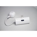 Powerbank Forcell F-Energy Power Plug F5K3 5000 mAh z wbudowanym złączem Lightning PD 20W biały