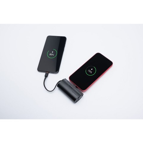 Powerbank Forcell F-Energy Power Plug F5K3 PD 20W 5000 mAh z wbudowanym złączem Lightning czarny Powerbank Forcell F-Energy Power Plug F5K3 PD 20W 5000 mAh z wbudowanym złączem Lightning czarny