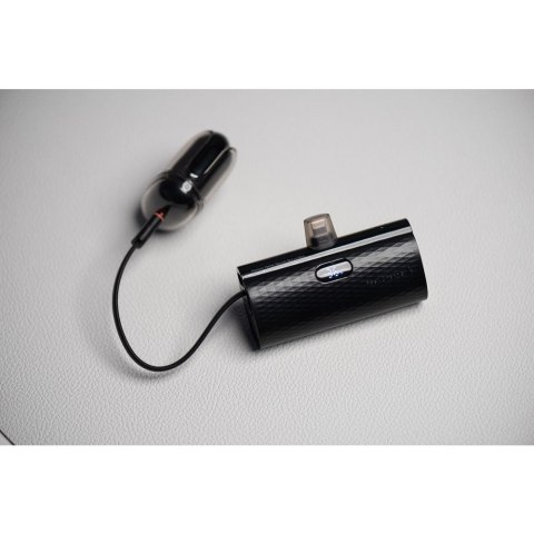 Powerbank Forcell F-Energy Power Plug F5K3 PD 20W 5000 mAh z wbudowanym złączem Lightning czarny Powerbank Forcell F-Energy Power Plug F5K3 PD 20W 5000 mAh z wbudowanym złączem Lightning czarny