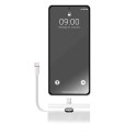Powerbank Forcell F-Energy Power Plug F5K3 5000 mAh z wbudowanym złączem Typ C PD 20W biały