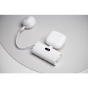 Powerbank Forcell F-Energy Power Plug F5K3 5000 mAh z wbudowanym złączem Typ C PD 20W biały