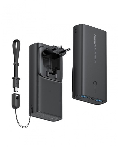VEGER powerbank 10000 mAh PD QC3.0 20W ACE100 (W1146) czarny. VEGER powerbank 10000 mAh PD QC3.0 20W ACE100 (W1146) czarny.