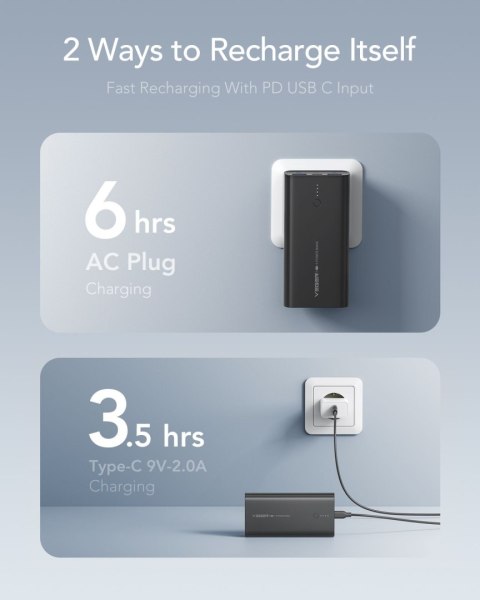 VEGER powerbank 10000 mAh PD QC3.0 20W ACE100 (W1146) czarny. VEGER powerbank 10000 mAh PD QC3.0 20W ACE100 (W1146) czarny.